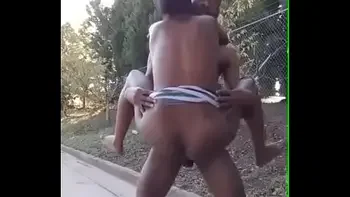 Nigeria guy fucking outdoor