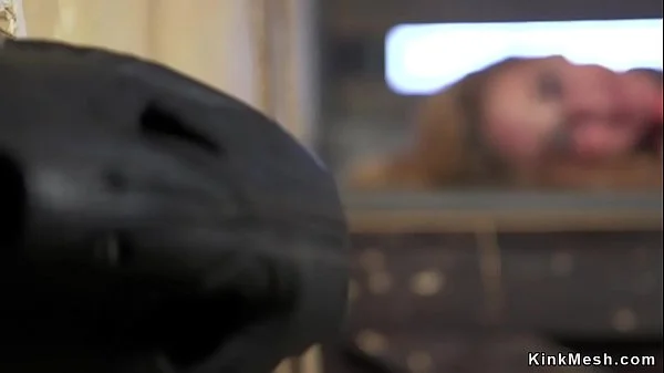 Busty Milf hard anal banged in bondage