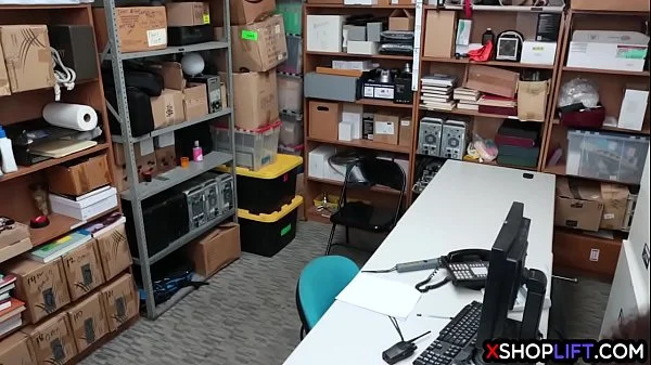 Security got permission to punish stealing ebony teen