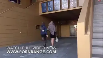 Hardcore fisting with 2 german girls in public