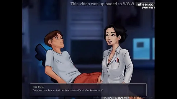 Hot sex with a mature lady and blowjob from a nurse l My sexiest gameplay moments l Summertime Saga[v018] l Part 12