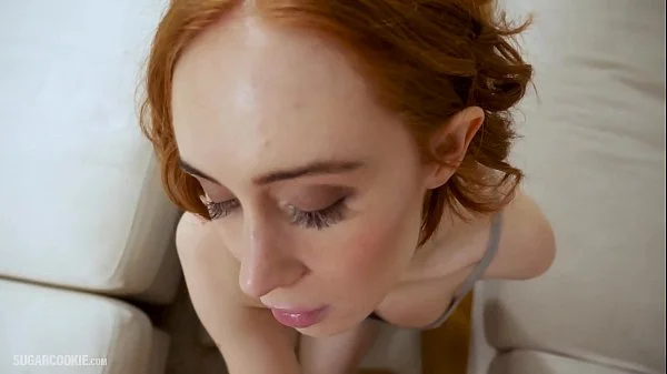 Hot ginger exgf gets a creampie while fucking with a sex-toy