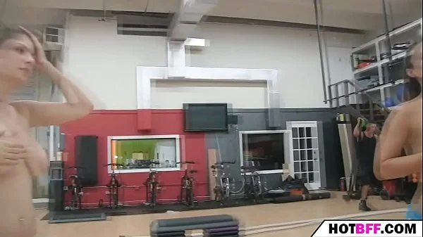 horny teens make an orgy with the trainer