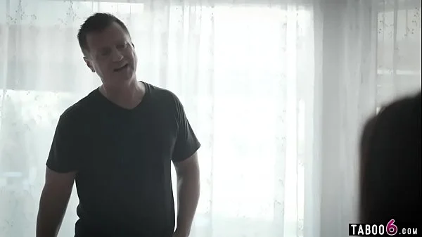 Overprotective lets stepdad break her teen pussy in