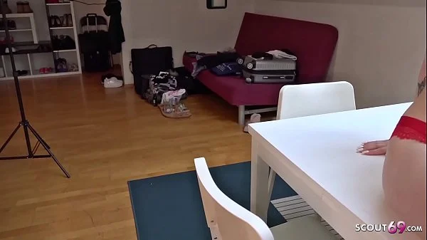 GERMAN SCOUT - Rothaariges Teen Mia bei Model Job gefickt