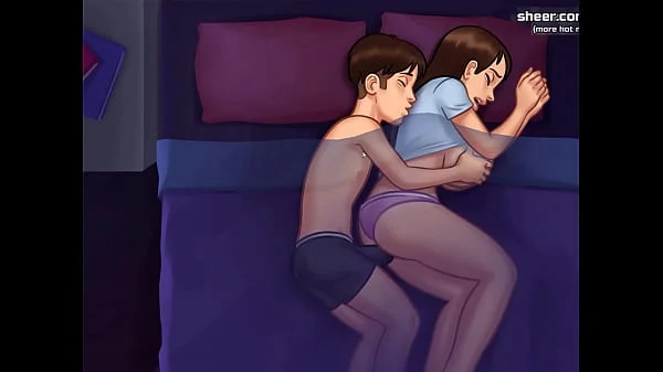 Waking up stepsister and cumming inside her fantastic and hot pussy l My sexiest gameplay moments l Summertime Saga[v0185] l Part 24