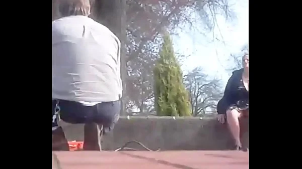 Wife's legs wide open teasing strangers