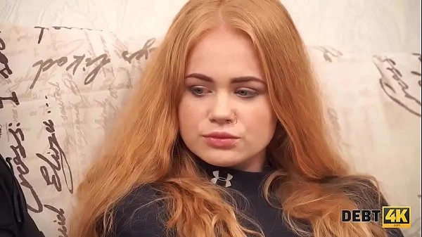 Debt4k. Sexy redhead Rose Wild pays for new TV with her wet holes