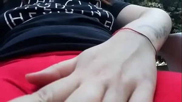 In a public garden I squirt inside my yoga pants don't make me make noise with this vibrator!