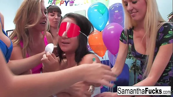 Samantha celebrates her birthday with a wild crazy orgy