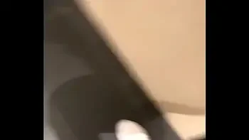 Horny in the restaurant! Fingered on the toilet to orgasm