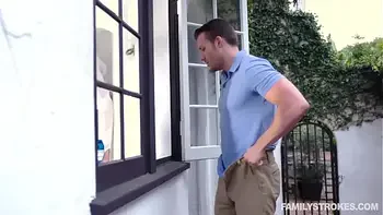 stepMOM gets fucked by both stepSONS- Crystal Rush