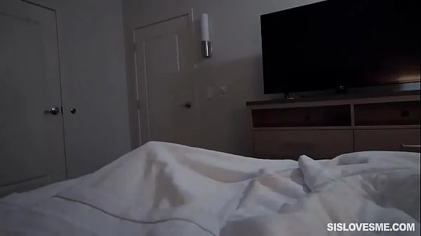 Aria Lee sneaks into her stepbrothers bed in the middle of the night leading to a secret stepsibling handjob