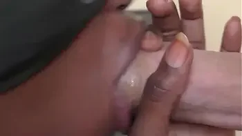 Ebony blowjob cum in mouth