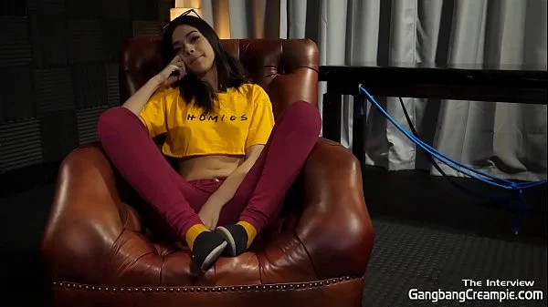 Tiny little 19 yo gets fucked by 5