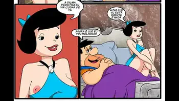 História em Quadrinho Pornô (HQ Pornô) - Os Flintistones - Cuidando do Vizinho na Noite de Natal