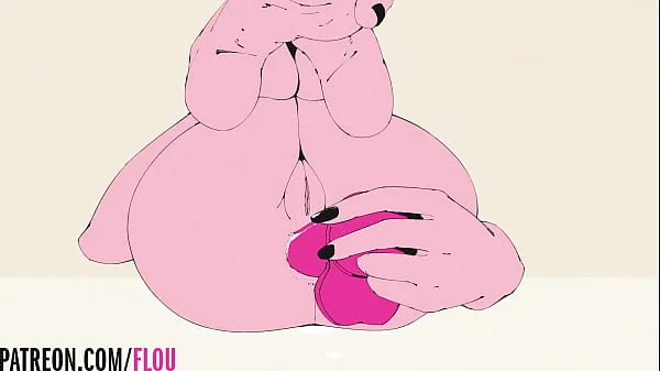 Hentai girl fucks magic dildo