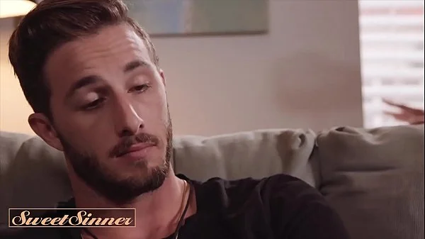 (Lucas Frost) Screw His Best Friends Mom (Reagan Foxx) On Couch Cums On Her Body - SweetSinner