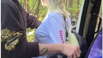 Watering The Forest! Hot Wife Squirts, Fucked Hard And Gets Her Mouth Full Of Cum