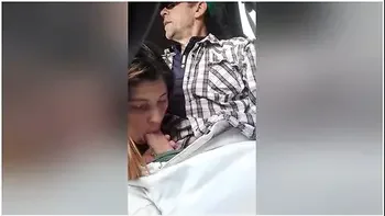 Wife Sucking Husbands Cock While He Drives