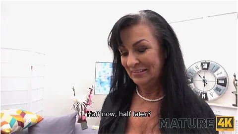 Lilian Black In Man Bonks Brunette Mature Woman With Saggy Boobs And Tan Lines