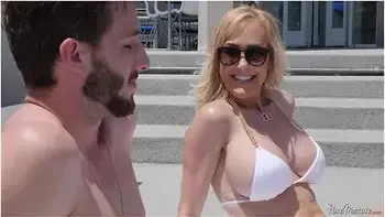 Big Tit Mature Brandi Love Slides Pussy Juices All Over Lucky Special Guest