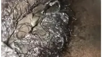 Fetish Extremely Hairy Creamy Ebony Pussy