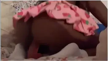 Tiny Black Teen 18+ Stuffs Tight Hole