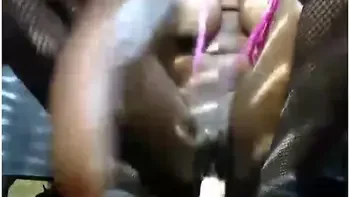 Sucking And Fucking Dildo