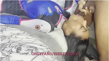 Light Skin Goddess - Teen 18+ Lightskin Ebony Goddess Cosplays As D.va From Overwatch And Squirts Five Times On Bbc