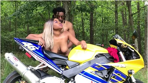 Don Whoe Drills Nina Rivera S Tight Pussy On His Motorcyle Outdoor Thick Ebony All Natural