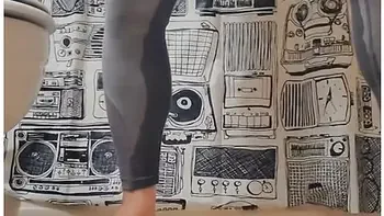 Horny And Desperately Wetting Gray Spandex