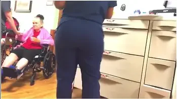 BUBBLE BUTT ON THIS NURSE!!!