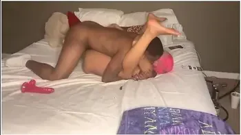 Pink Haired Ebony Takes Bbc With Jasmine Banks