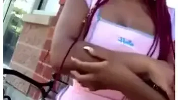 Ratchet Ebony Thot Quick Masturbation In Public