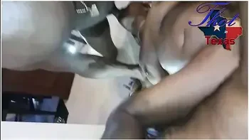 Thot In Texas - Tag Team Fucking On Sexy Ebony Milf
