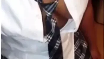 In Uniform: Upskirt Bubble Butt And Panty