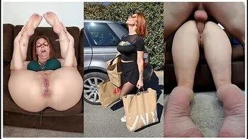 Young Neighbor Helps His Neighbor Carry Her Groceries, She Rewards Him With Her Ass