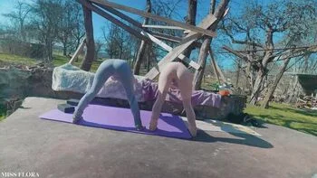 JOI POV Yoga Pants Stretching with Tattooed Neighbor Anuskatzz