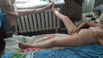 Gymnast Girls Fingering Their Pussies in Training - Lesbian Amateur Masturbation