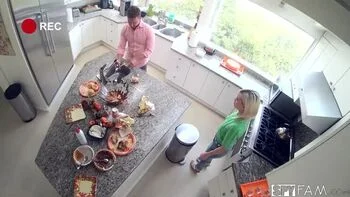 Skinny Blonde Stepsis Kiara Cole Begs For Van Wylde's Big Cock After Thanksgiving Dinner