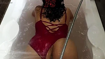 Indian Desi Bhabhi Bathtub Solo with Big Natural Tits and Huge Booty