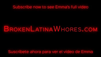 Rough Gangbang Fills Latina Emma's Tight Holes Airtight