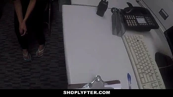 Shy Teen Penelope Reed Gets Pounded by Security Guard to Avoid Fine - Hairy Latina Babe Takes Big Dick in Office