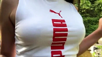 Filipina Teen Aiko Maine Risky Public Squirting Orgasm in Jungle River