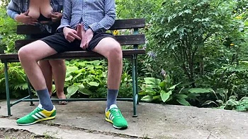 Mature Ukrainian Cougar with Saggy Tits Makes Me Cum Outdoor