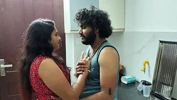 Indian Wife First Time Kitchen Fuck with Husband on Sofa - Homemade 4K Porn