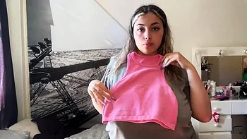Bubblesincololge Nude School Girl Try On Haul With Huge Natural Tits