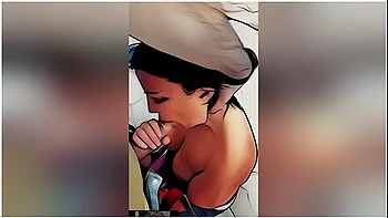 Dream Cheating Wife Gives Blowjob In Bedroom With Big Cum Load. Cartoon Pov Milf