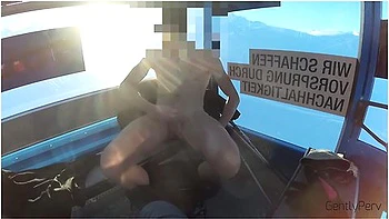 Exhib Chairlift. I Completely Naked On The Chairlift. Everybody Sees Me